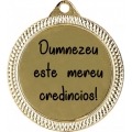Medalie cupru metalica, Dumnezeu este mereu credincios!